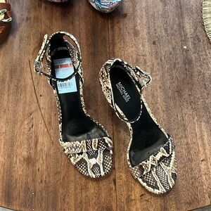 Size 7 Michael Kors Snakeskin sandals